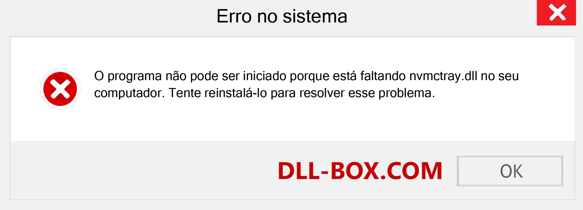 Arquivo nvmctray.dll ausente ?. Download para Windows 7, 8, 10 - Correção de erro ausente nvmctray dll no Windows, fotos, imagens